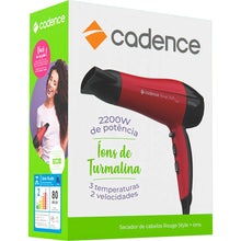 Carregar imagem no visualizador da galeria, SECADOR CABELO 2000W CADENCE ROUGE STYLE SC560 127V