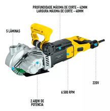 Carregar imagem no visualizador da galeria, Cortadora De Parede Menegotti MCE 2400w C/Motor 220v 60hz