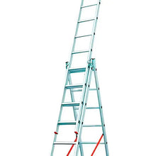 Carregar imagem no visualizador da galeria, ESCADA EXTENSIVA TRIPLA ALUMINIO 11x3 DEG