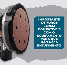 Carregar imagem no visualizador da galeria, KIT C/ 10 LIXAS MENEGOTTI GR 240 MLP710H / MLP750 DN 225mm
