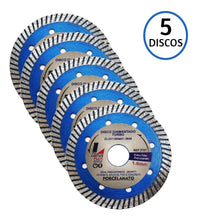 Carregar imagem no visualizador da galeria, KIT DISCO DIAM TURBO PORCELANATO 110x1.0MM C/ 05 UN- LOTUS
