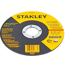 Carregar imagem no visualizador da galeria, DISCO ABRASIVO CORTE INOX 4 1/2x1.0x7/8 STANLEY
