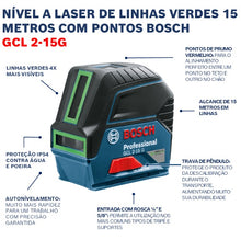 Carregar imagem no visualizador da galeria, Nivel Laser Gcl2-15g Verde Bosch
