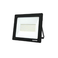 Refletor Led 200w Preto 6500k Led Triângulo Bivolt