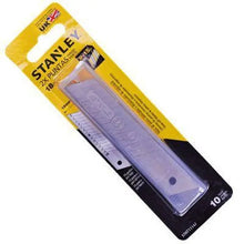Carregar imagem no visualizador da galeria, 18mm LAMINA REPOSIÇÃO PARA ESTILETE 15P CORTES 10UN STANLEY
