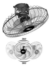 Carregar imagem no visualizador da galeria, VENTILADOR TETO 50 CM PT 360G BIV TUFAO LORENSID

