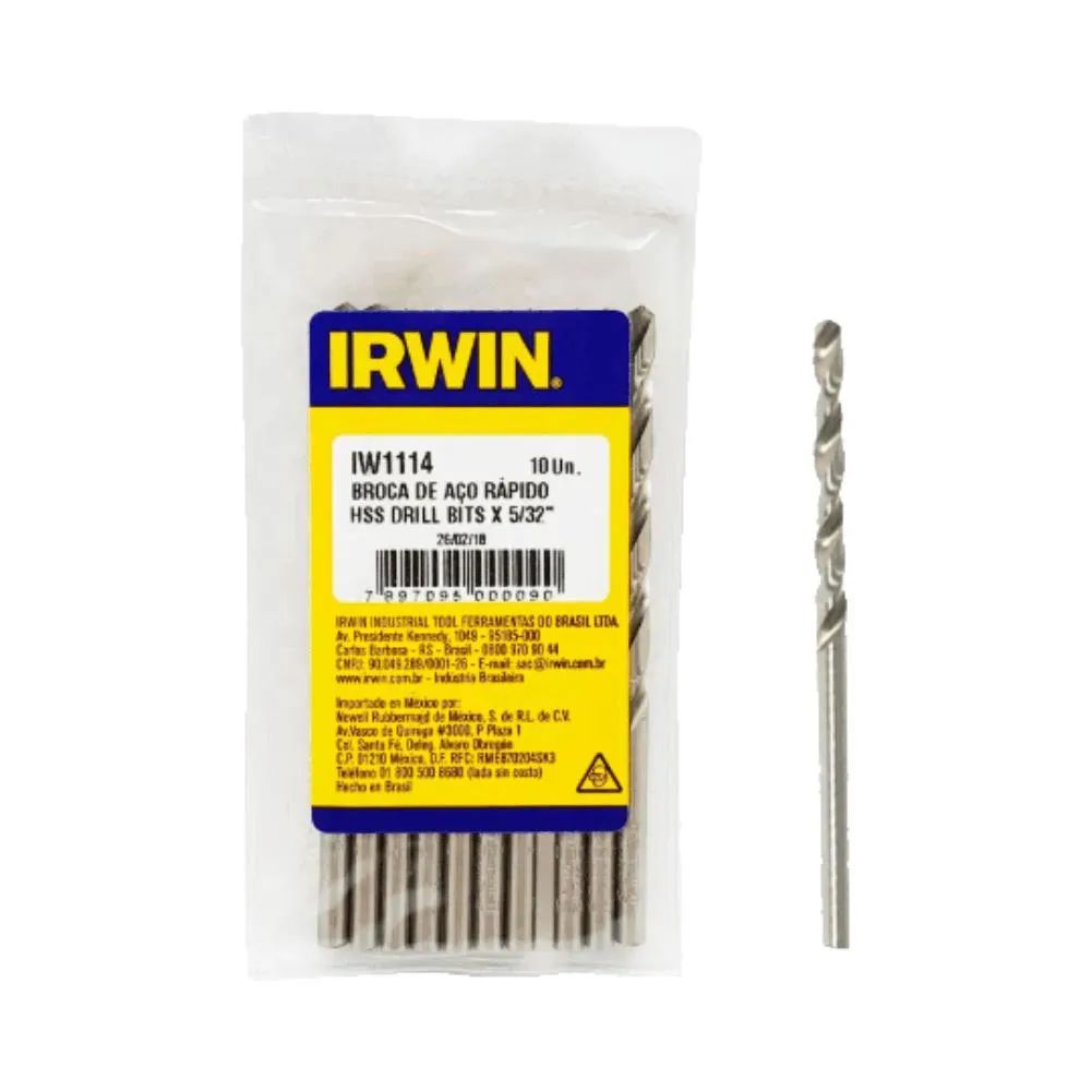 BROCA AÇO RÁPIDO 5/32 IRWIN  C10