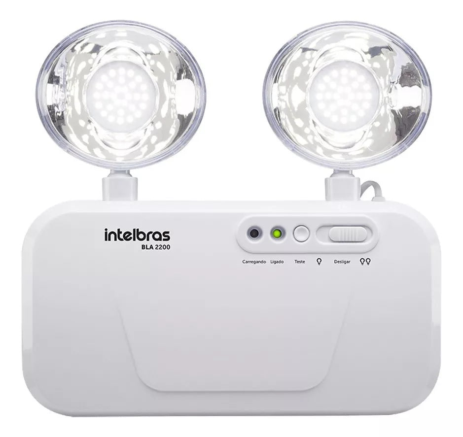 Luminaria Emergencia 2 farois  Led 1200 Lumens Intelbras