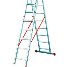 Carregar imagem no visualizador da galeria, ESCADA EXTENSIVA TRIPLA ALUMINIO 11x3 DEG
